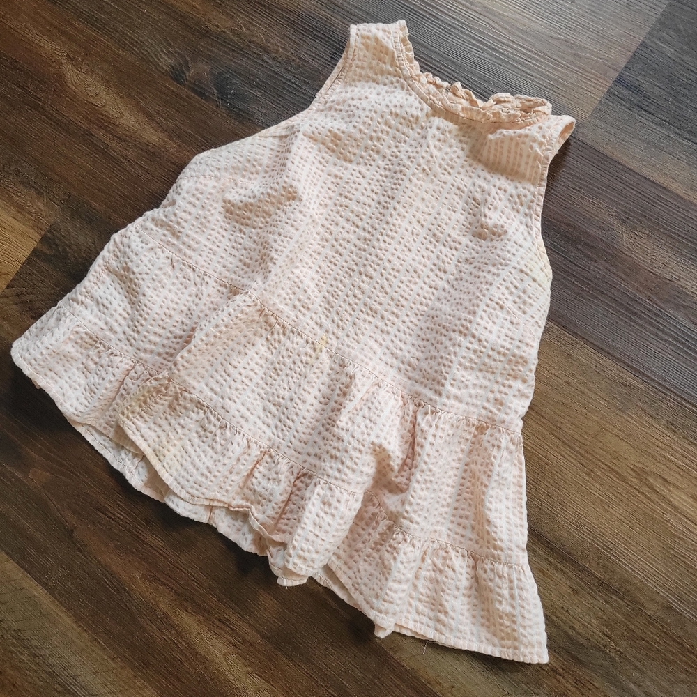 Universal Thread Pink Ruffled Sleeveless Top